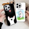Бультерьер Собака Милые Щенки Ударопрочный Чехол для Телефона для iPhone 17 Air 16 16E 15 Pro Max 14 Plus 13 Mini 12 Задняя Крышка Защита от Падения