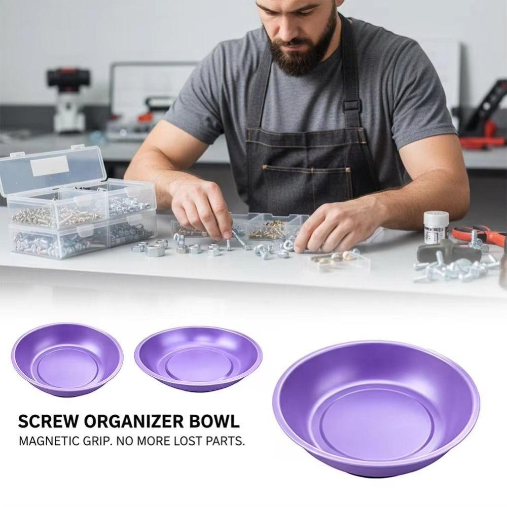 Nuts,bolts,pins,tools Magnetic Screw Tray 4 Inch /6 Inch Magnetic Bowl Workshop