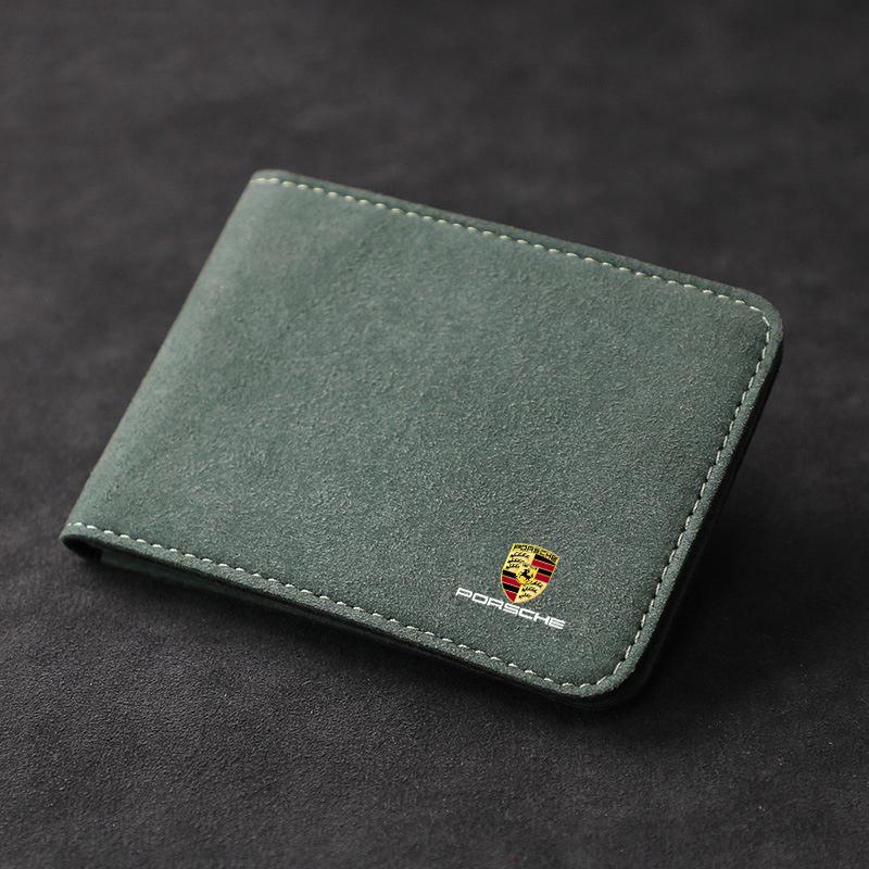 Защитный чехол для водительских документов автомобиля Держатель для хранения кредитных карт Зажим для Porsche 911 991 Cayenne 955 958 Macan Panamera Boxter