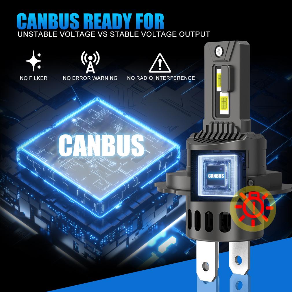 2 шт. 30000LM Canbus H4 светодиодные лампы для фар 9003 HB2 лампа дальнего и ближнего света автомобильный свет турбо светодиодный фара для мотоцикла авто мото лампа 6500K 12V