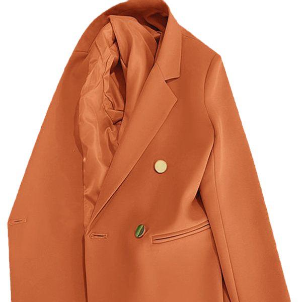 Женский черный костюм большого размера с драпировкой и металлической пуговицей