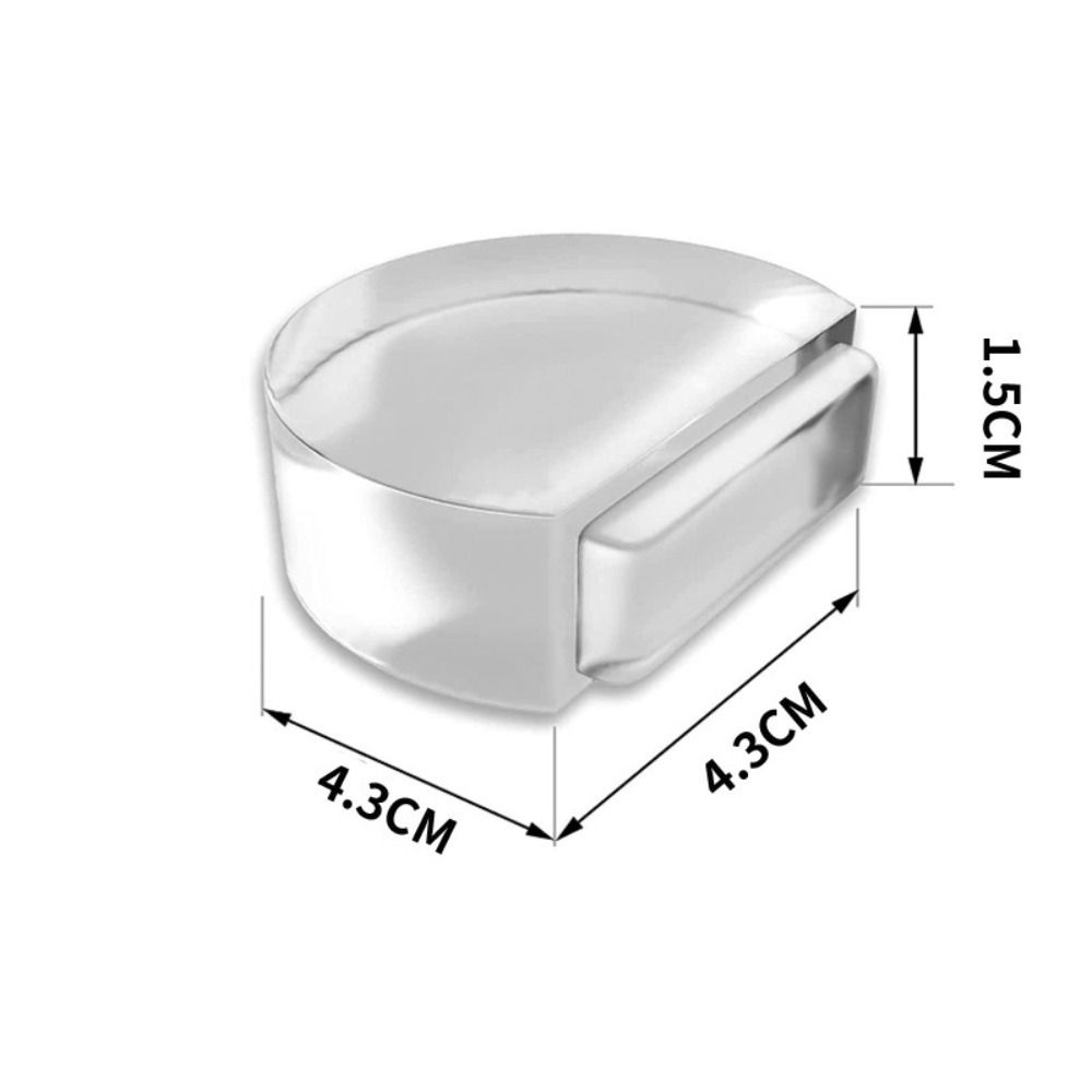 Self Adhesive Silicone Door Stop Light Weight Door Block Universal Transparent Door Stopper  Floor