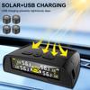 USB / Солнечный TPMS Цифровой дисплей Монитор температуры шин 0-6.8 бар 4 Внешних датчика Система контроля давления в шинах автомобиля Универсальная