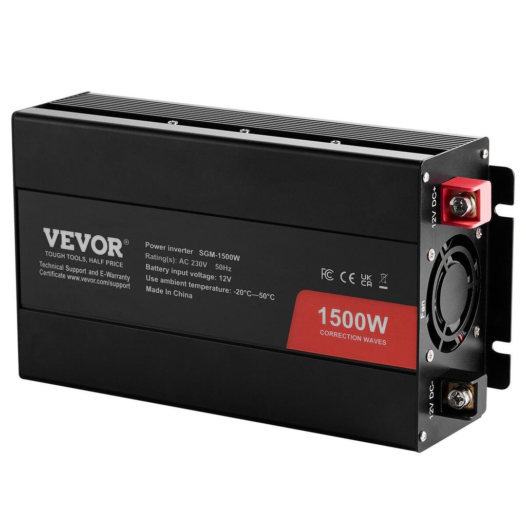 Modified Sine Wave Power Inverter 1500W DC12V to AC230V CE FCC Certified