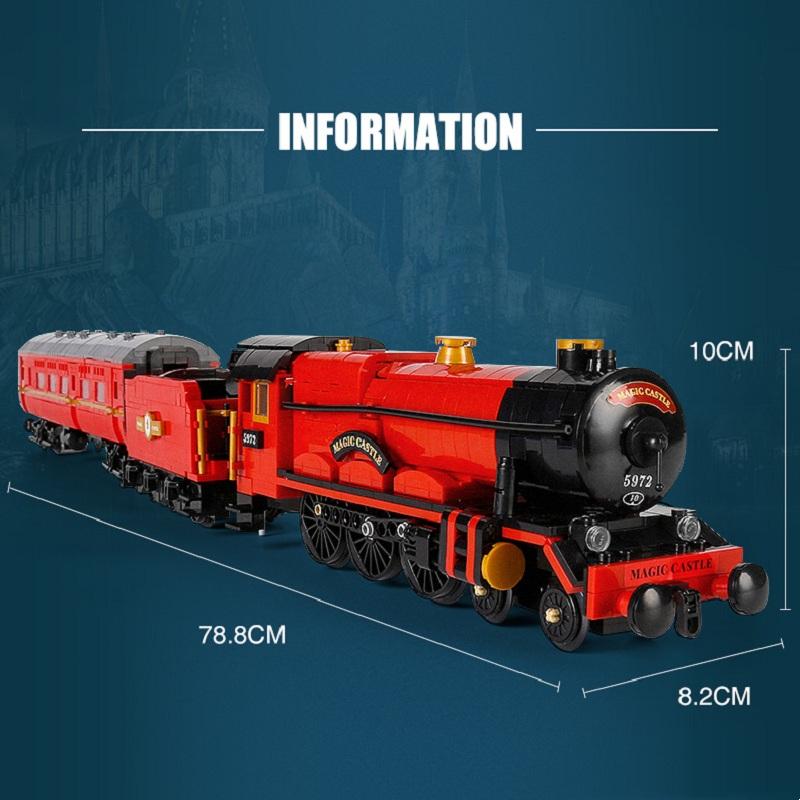 MOULD KING 12010 Технический городской поезд, моторизованный волшебный поезд с дистанционным управлением, модель поезда, строительные блоки, кирпичи, детские игрушки, Рождественский подарок