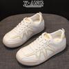 Кожаная мягкая подошва не устает, маленькие белые туфли женские туфли осень новые повседневные спортивные туфли