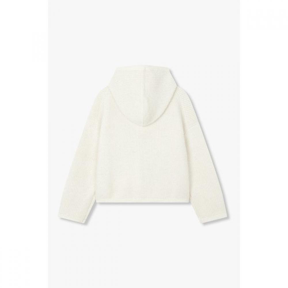 Voice Of Voices Loop Detail Hooded Knit Cardigan 7125450106
