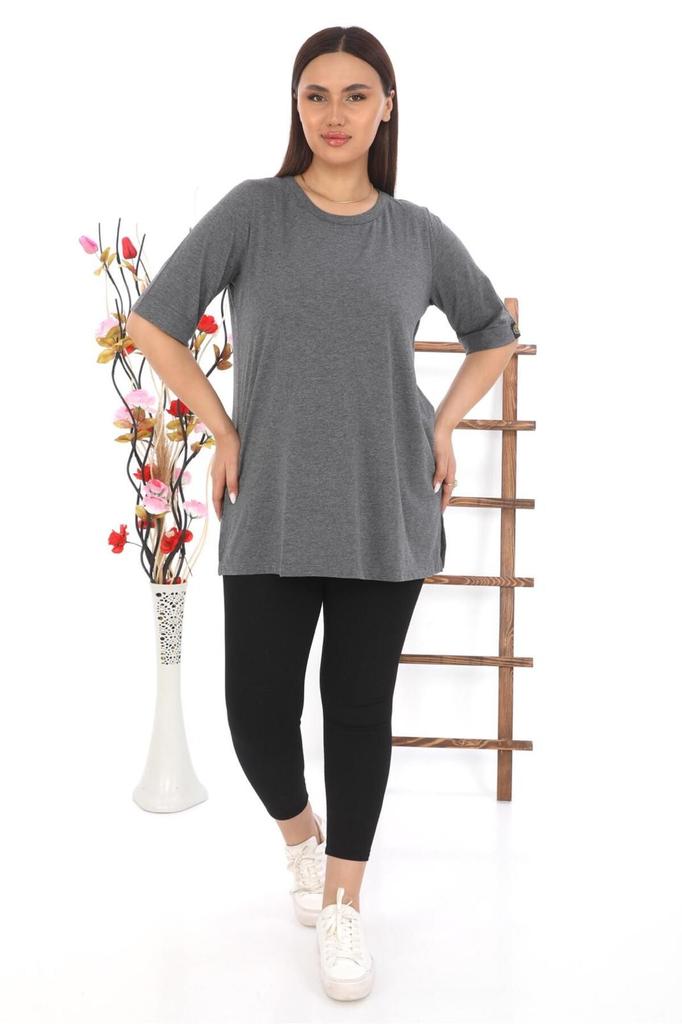 Женская стильная футболка большого размера Футболка больших размеров