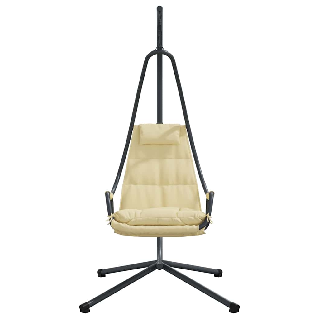 Hanging Egg Chair Beige 94 x 107 x 196.5 cm Steel