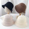 Women S Shiny Ice Silk Knit Bucket Hat Short Brim Adjustable Sun Hat