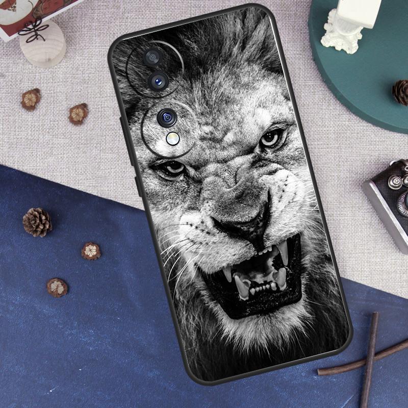 Чехол 'Рычащий Лев' Для Honor Magic 7 6 5 8 Pro Чехол Для Honor 400 200 50 70 90 Lite X8a X8b X9a X9b X9c