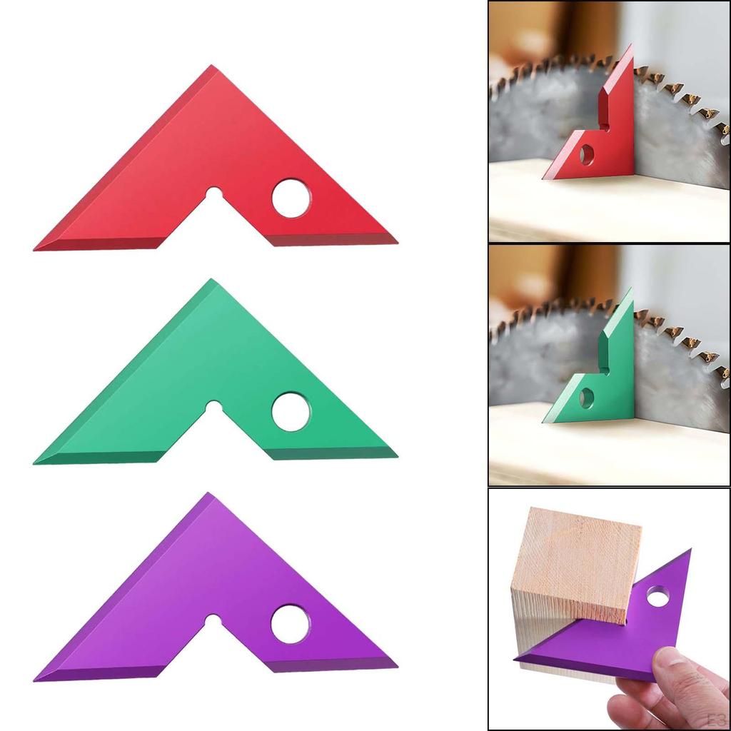 Прямоугольная линейка 45 и 90 градусов Транспортир Деревообработка Прочный столярный треугольник