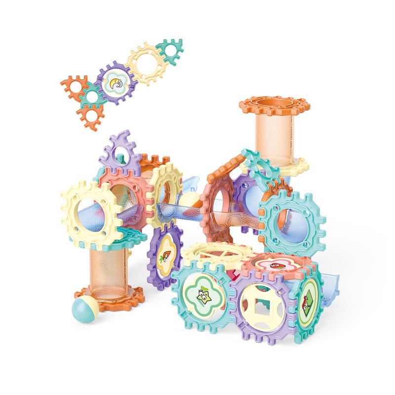 Children'S Diy Variable Splicing Ball Building Block Assembly Toy Three-Dimensional Ball Track 72Pcs Building Block Toy