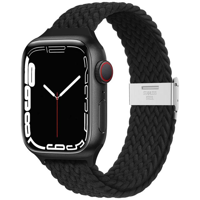 Плетеный solo loop Ремешок Для Apple watch Ultra2 ремешок 49мм 45мм 44мм 40мм 41мм 42мм 46мм correa bracelet серия 8 7 se 6 9 3 10 11
