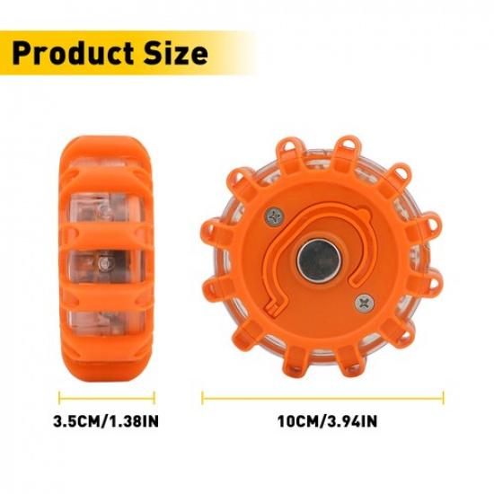 LED Magnetic Light Car Round Beacon Hazard Strobe Warning SOS Lamps US EXV