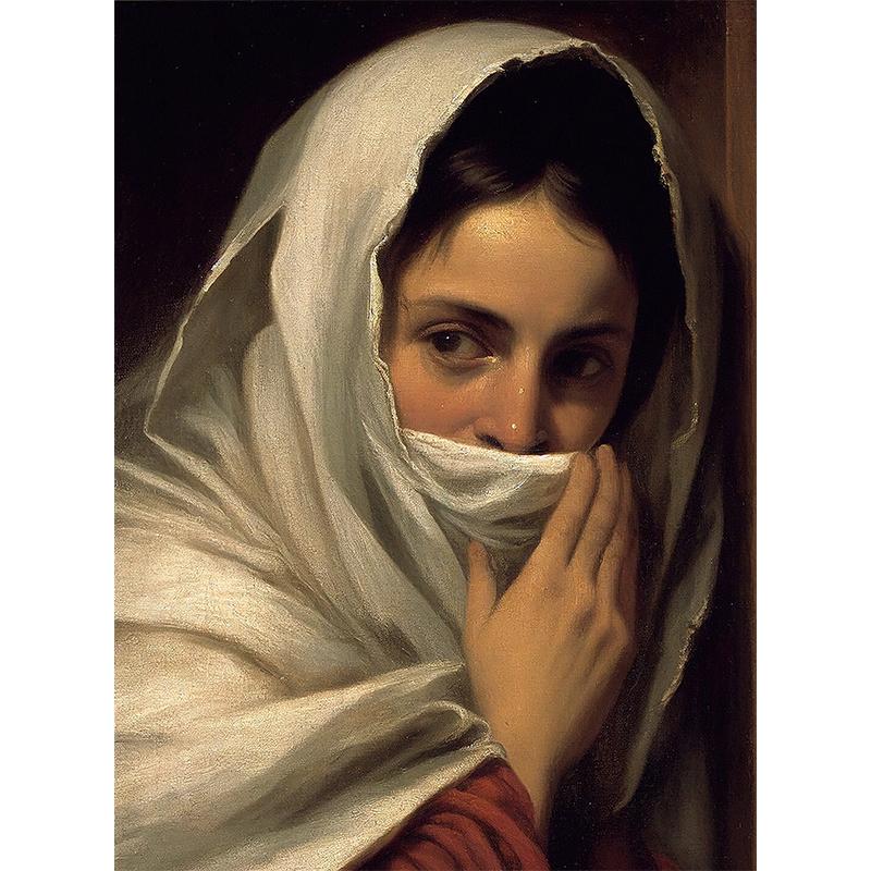 Смешная ванная туалет Мона Лиза в жемчуге девочка с рулоном бумаги постер принт холст живопись настенное искусство гостиная домашний декор