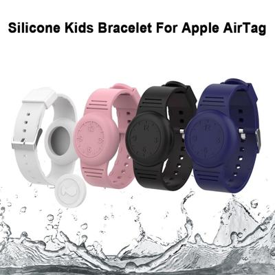 Новый водонепроницаемый держатель для Apple Airtag, браслет на запястье, детский силиконовый чехол, браслет для детей, чехол для AirTags, ремешок для часов