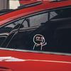 Funny Middle Finger Cartoon Car Stickers: Reflective Body Decals with Contempt and Personality