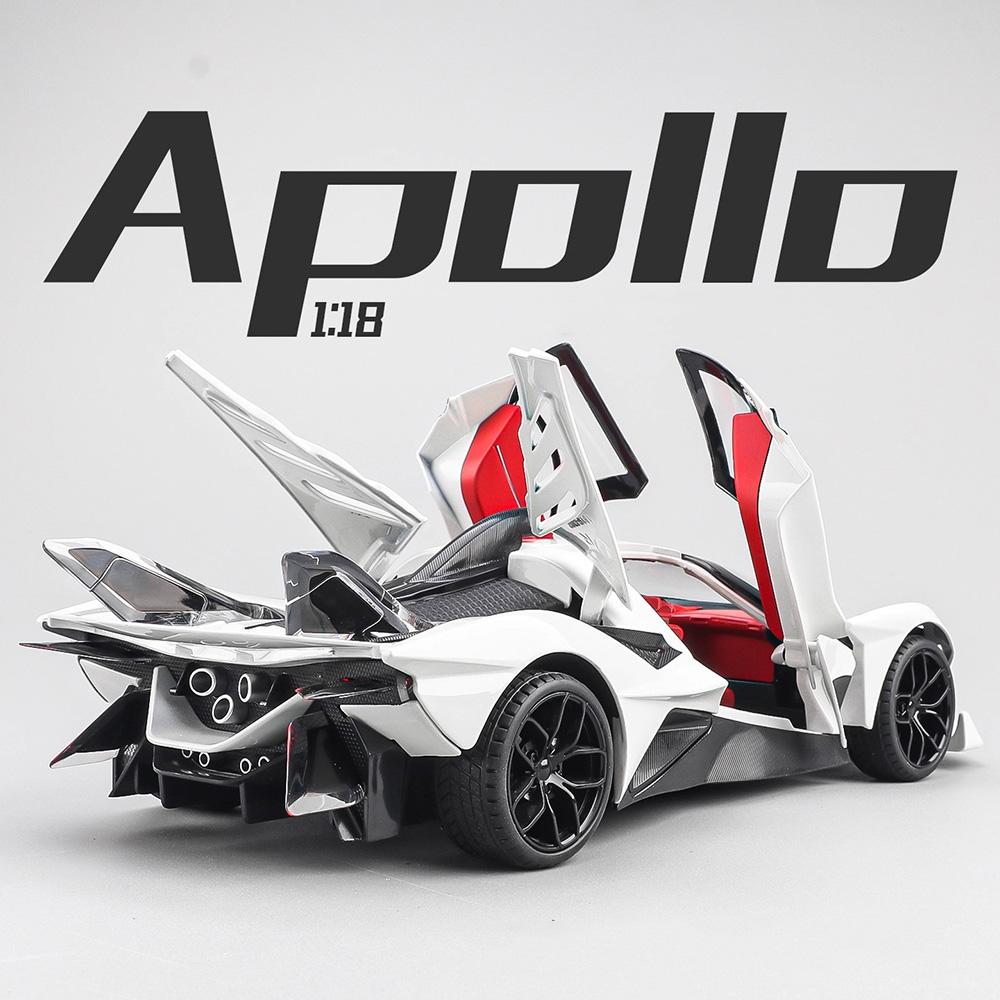 AAYP1 1:18 Apollo EVO Toy Cars Models Alloy Diecast with Light Music Miniature Supercar Wheel Steering Vehicle for Children Best Gifts