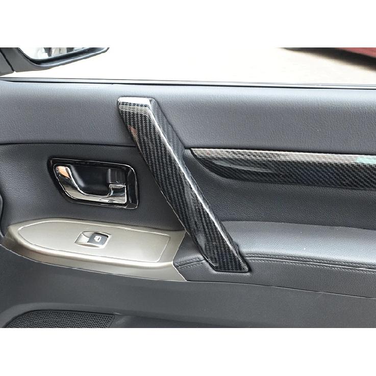 Для Mitsubishi Pajero V80 V93 V95 V97 V98 2007- 4 шт. ABS Карбон Накладка на внутреннюю ручку двери автомобиля Внешние аксессуары