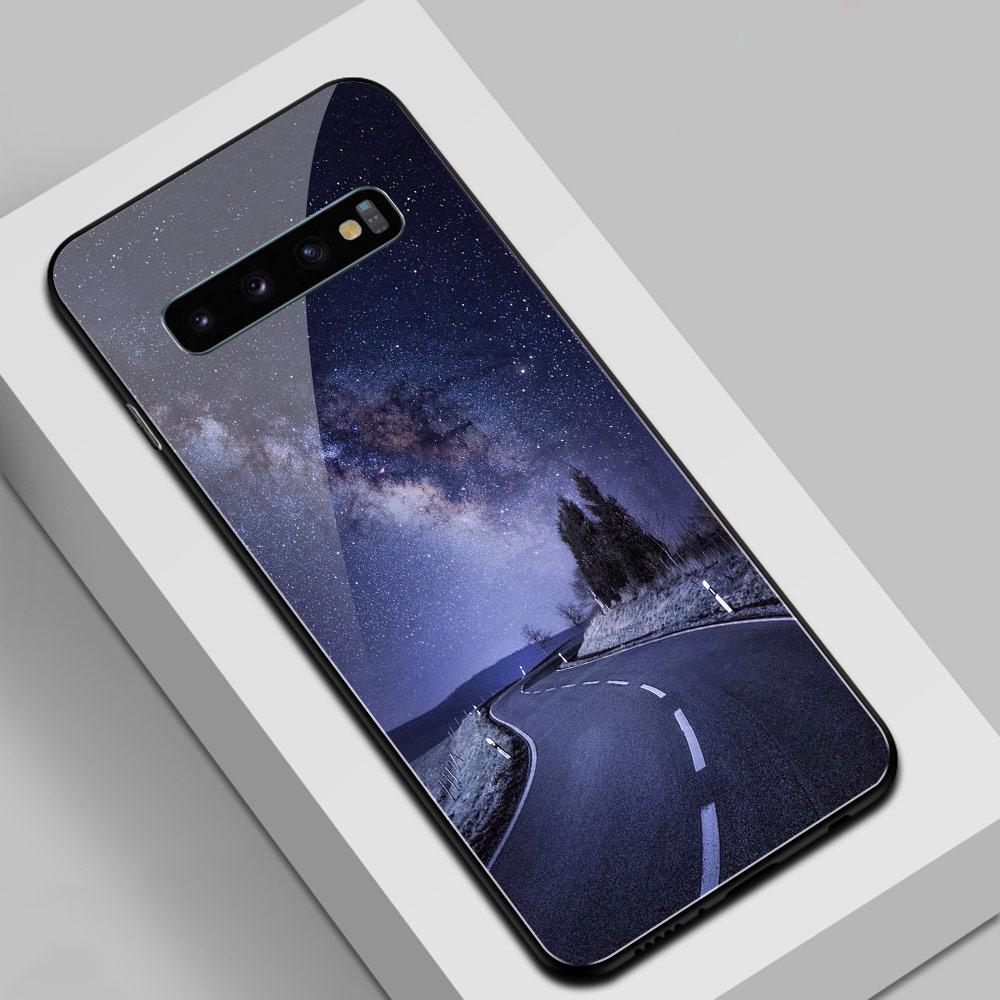Чехол Road View для Samsung S22 Стеклянная задняя крышка Чехол S10 для Galaxy S8 S9 S10 plus Note 8 9 10 plus S10e S20 plus ultra