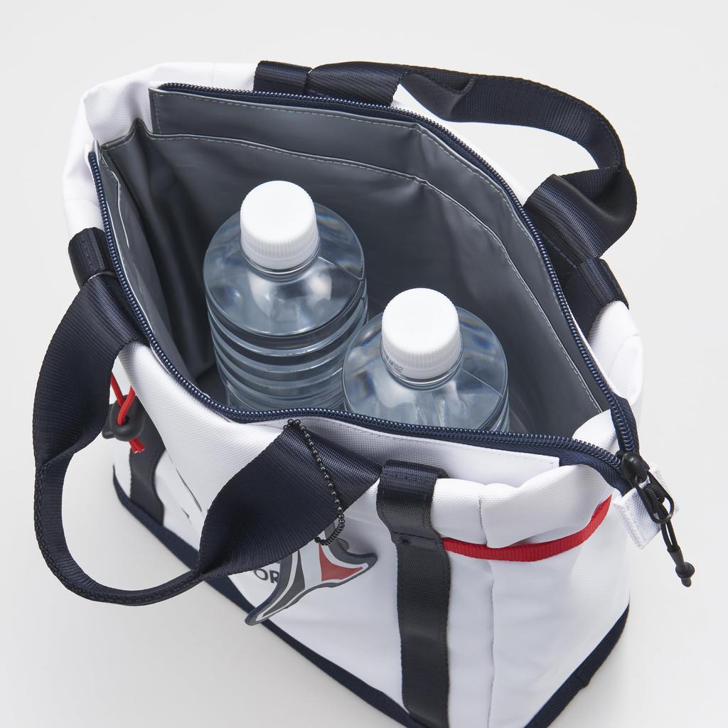 Coq Mini Tote Cold Drop Tee Holder Cart Golf QQBXJA44 WH00 [Le Sportif] Сумка, Утеплитель, Предотвращение, Брелок, Сумка, Мужская (белый)