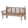 1:12 Dollhouse Miniature Garden Bench Unpainted Miniature Wooden Park Bench for Dollhouse