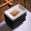 4 шт. Керамическая прямоугольная маленькая тарелка для соуса в японском стиле, приправа для суши, горчица, соевый соус, поднос для перца вишневого цвета