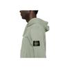 STONE ISLAND Мужская куртка с капюшоном, длинным рукавом, однотонная, на молнии, зеленая K1S156100042S0051-V0055
