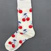 Женские носки унисекс из чесаного хлопка Happy Socks Вишня Клубника