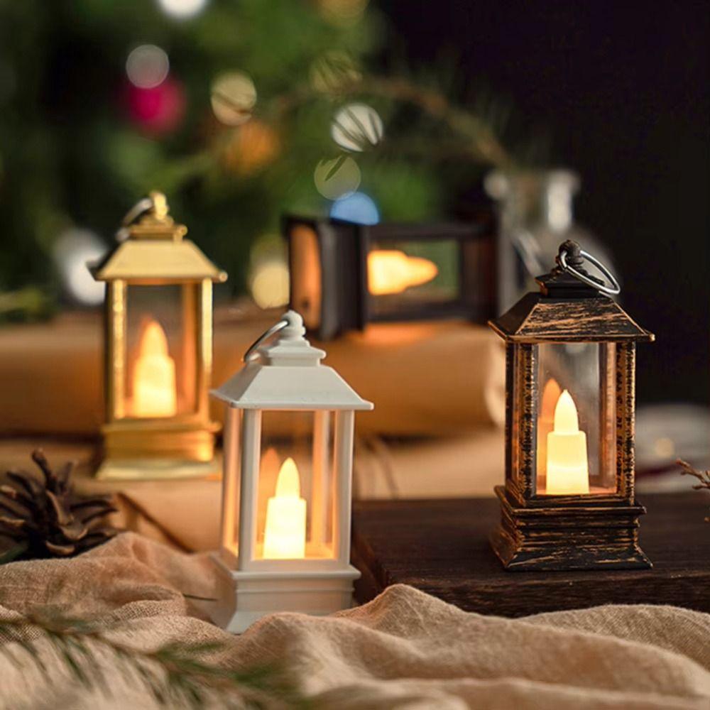 Creative LED Electronic Candle Light Retro LED Atmosphere Lamp Christmas Tree Decor Bedroom