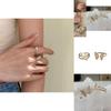 Fashionable Korean Daejeon White Mother Of Pearl Butterfly Ring For Women
