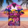 Summer Sale Hawaiian Shirt for Men 3d Cartoon Flamingo Men's Shirt Beach Oversized Funny Men's Clothing Fashion Short Sleeve