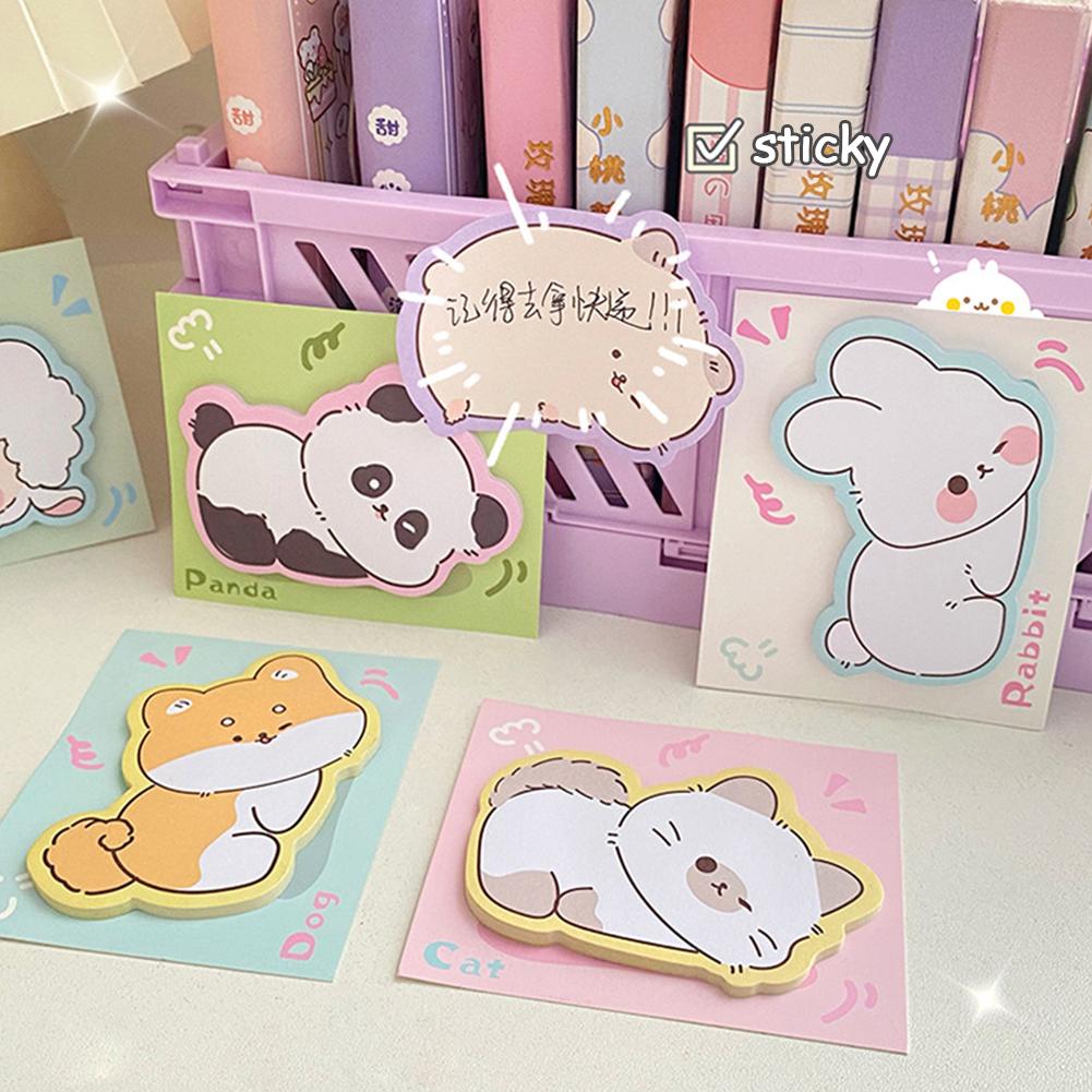 Милые животные липучки милый мультфильм блокнот Ins Kawaii канцелярские принадлежности Posted Tabs Its Memo сообщение Бумага школьные принадлежности