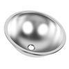 RV Sink 16 X 6.4in 304 Stainless Steel Versatile Efficient Drainage Round Kitchen Wash Sink for Caravan Motorhome Boat