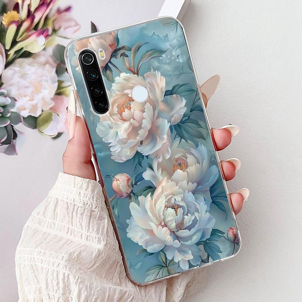 Прозрачный Мягкий Тонкий Чехол Для Телефона Для Xiaomi Redmi Note 8 Pro Note 8t Note8 Задняя Крышка Роскошный Модный Цветочный Мультяшный Coque
