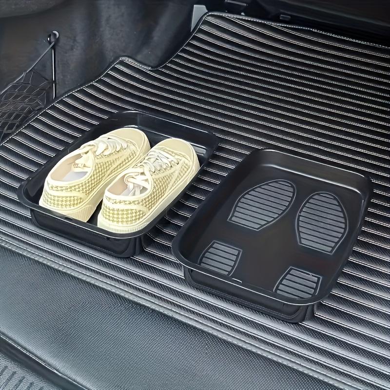 1PC Car Shoe Storage Box, Multi-functional Dirty Shoe Tray, Plastic Shoe Changing Container, Ideal for Cars