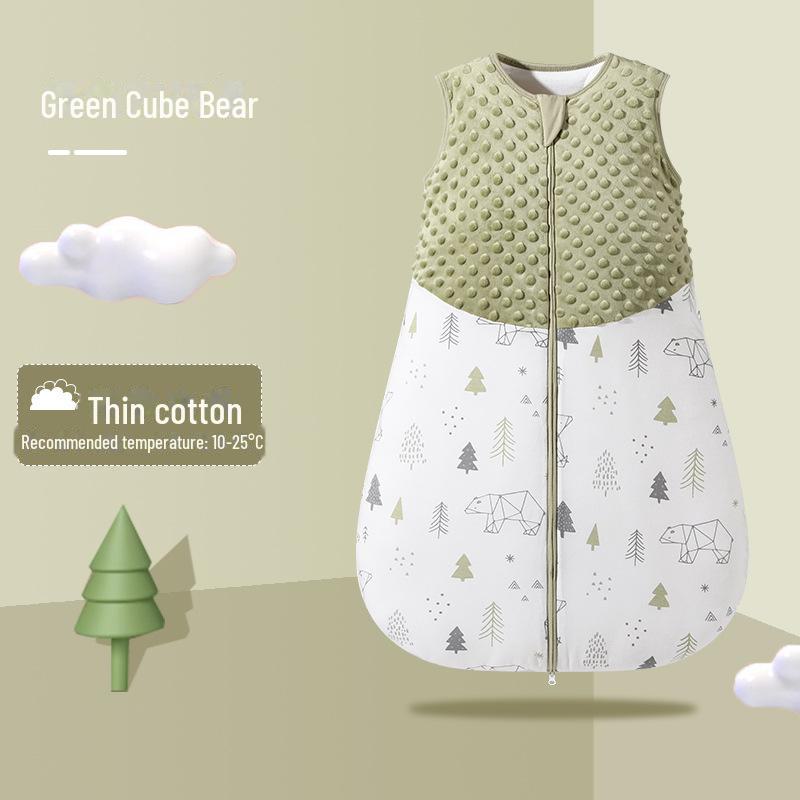 Спальный мешок Bazaitu Baby Cotton Anti-Kick - жилет для новорожденных весной и осенью