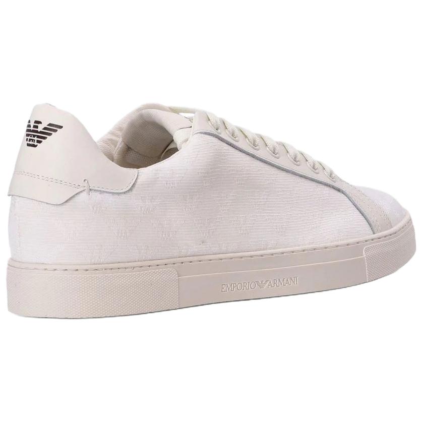Emporio Armani Простые Модные Кроссовки Низкие Мужские кроссовки Белый X4X316XM741M801