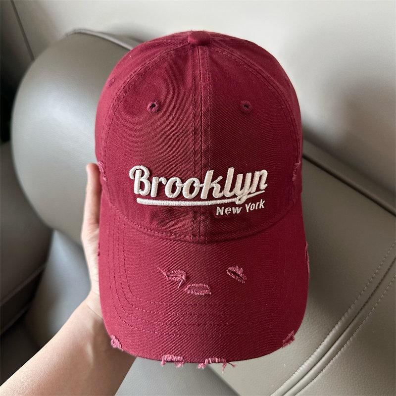 Fashion New Letter Embroidery Soft Top Baseball Cap Children's Korean Version Versatile Cap Big Head Circumference Small Face Hat