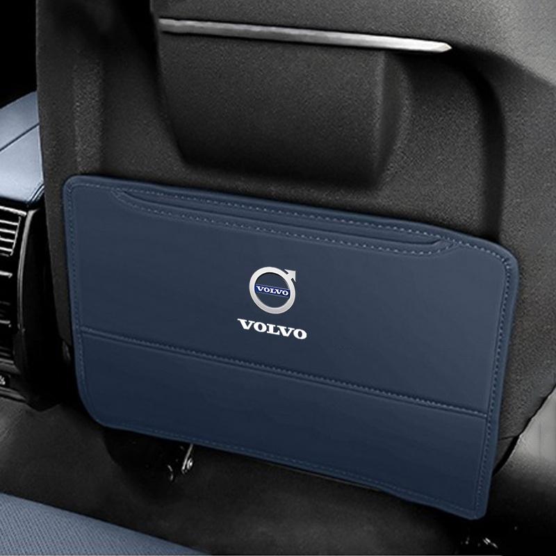 Для Volvo V60 V40 XC90 S60 XC60 V50 V70 S90 XC40 S80 V90 EX30 Защитный коврик от пинков на спинку сиденья автомобиля из ПУ-кожи, предотвращающий загрязнение