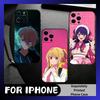 Чехол для телефона с персонажами Aqua Ai O-Oshi-no-Ko для iPhone 17, 16, 15, 14, 13, 12 Plus, Max, Мягкий силиконовый, Черный