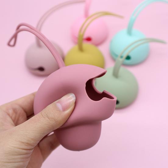 Детская соска, ручка, дизайн, пищевой материал, портативная детская соска, коробка в форме гриба для повседневной жизни