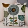 Абстрактное искусство Чехол на подушку Декоративное геометрическое растение Дерево Цветок Наволочка для дивана Дом Машина