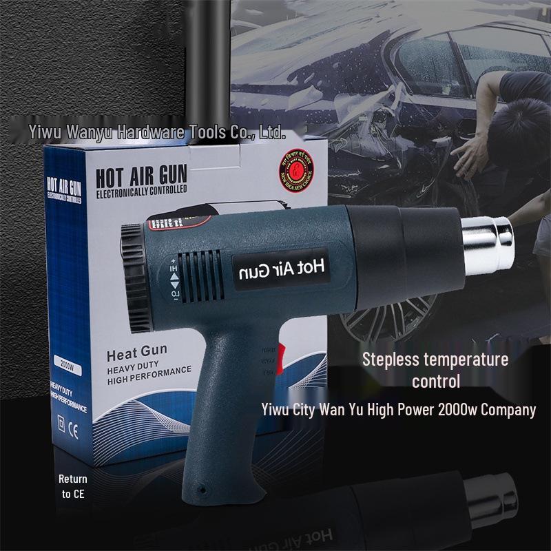 ЕС 220В Регулируемая температура 2000Вт Термофен для пластика и автомобильных пленок
