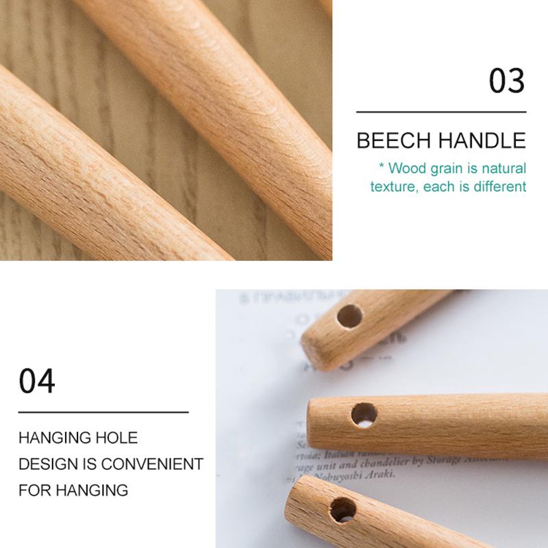 11 Pcs Silicone Kitchenware Cooking Utensils Set Non-stick Spatula Spoon Whisk