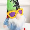 Yousheng Summer Gnomes Decoration Cute Beach Plush Gnome Figurines Wearing Flip-Flops Hawaiian Style Elf Dwarf Ornament for Home Farmhouse Tiered Tray