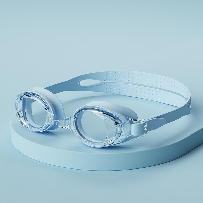 Женские очки для плавания с гальваническим покрытием HD и берушами — розовые, водонепроницаемые, с защитой от запотевания, подходят для людей с близорукостью.