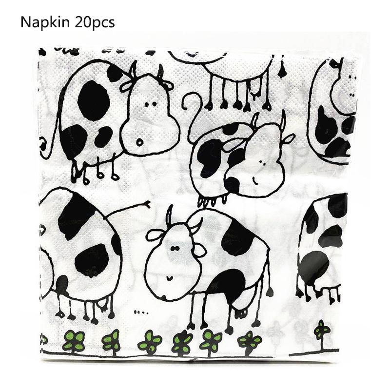 Тематическая вечеринка на тему коровы на день рождения, вечеринка с животными, украшение для коровы, одноразовые стаканчики, тарелки, флаги, скатерть, украшение для детского душа из воздушных шаров