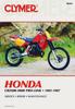 Книга Honda CR250R-500R Pro-Link Motorcycle (1981-1987) Service Repair Manual